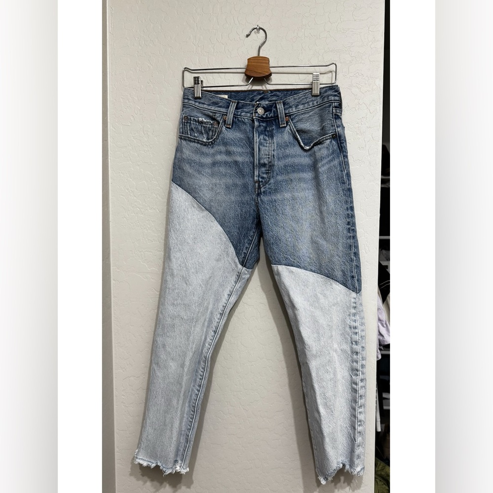 Two-Tone Vintage Levi 501 Denim Jeans